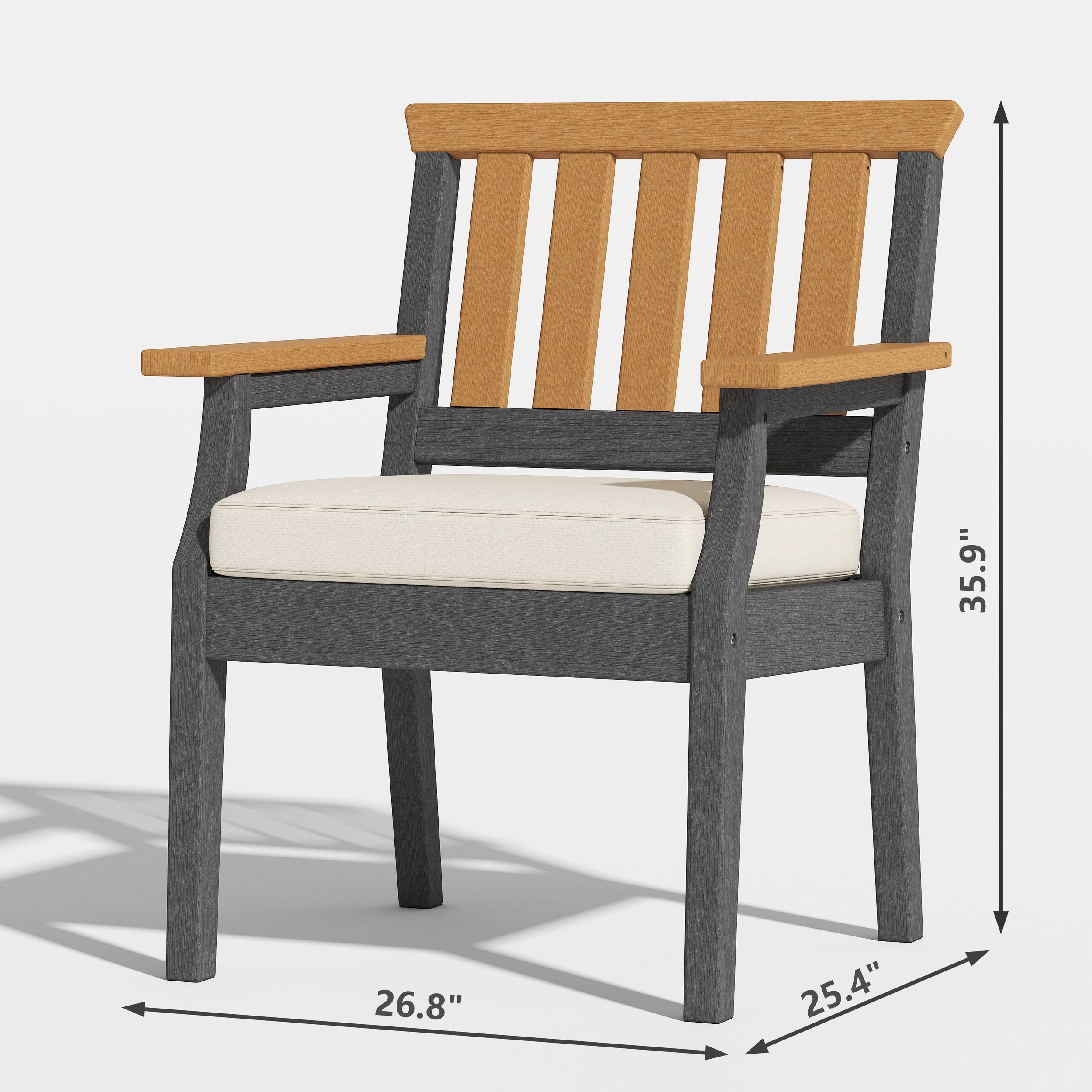 Eastlake Outdoor Dining Arm Chair - Image 4