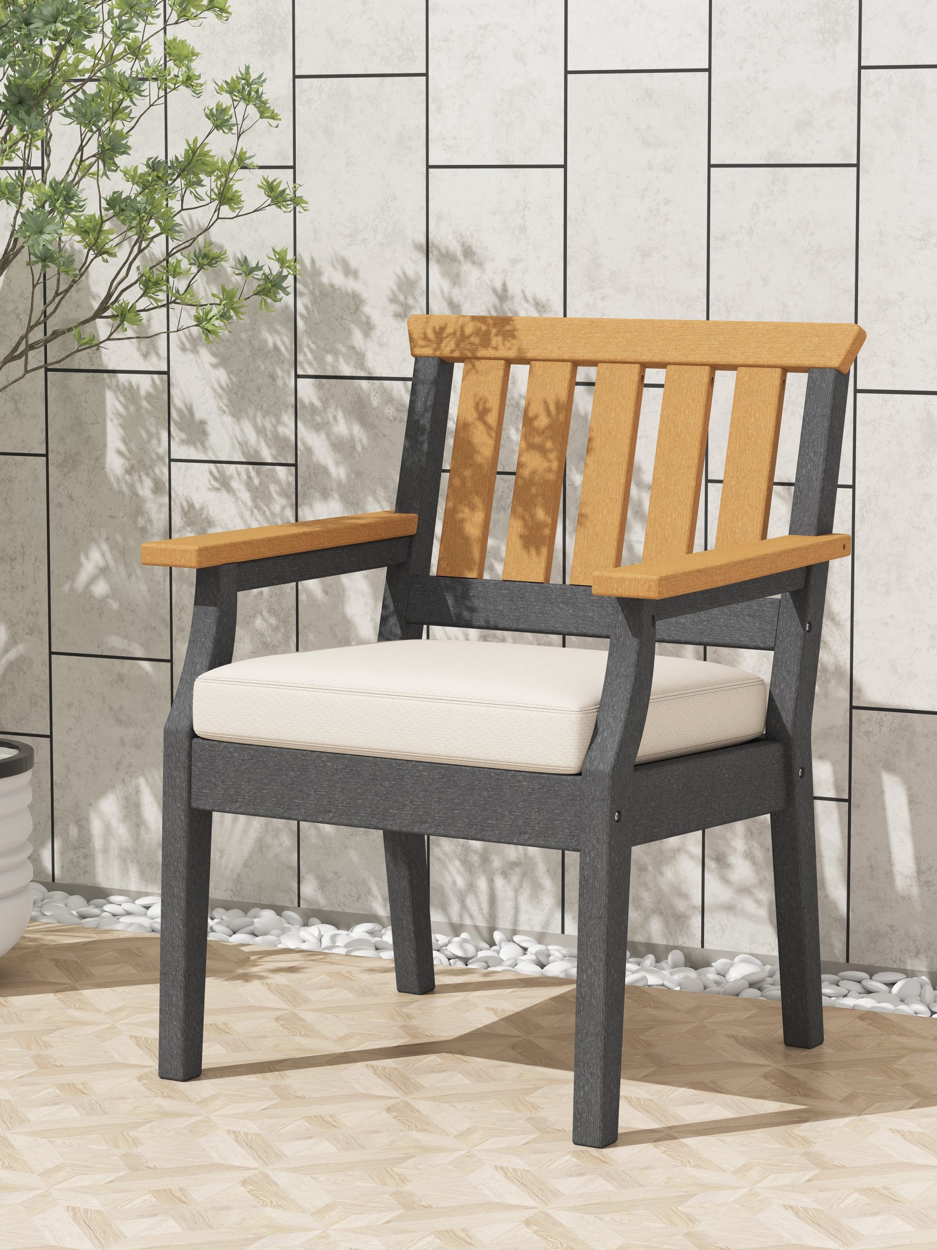 Eastlake Outdoor Dining Arm Chair - Image 3