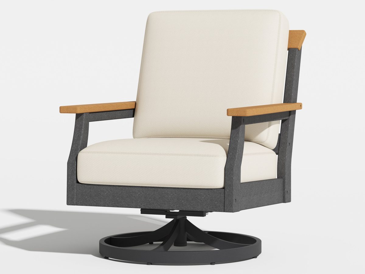 Eastlake Outdoor Swivel Arm Chair