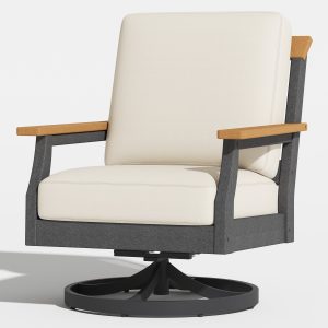 Eastlake Outdoor Swivel Arm Chair