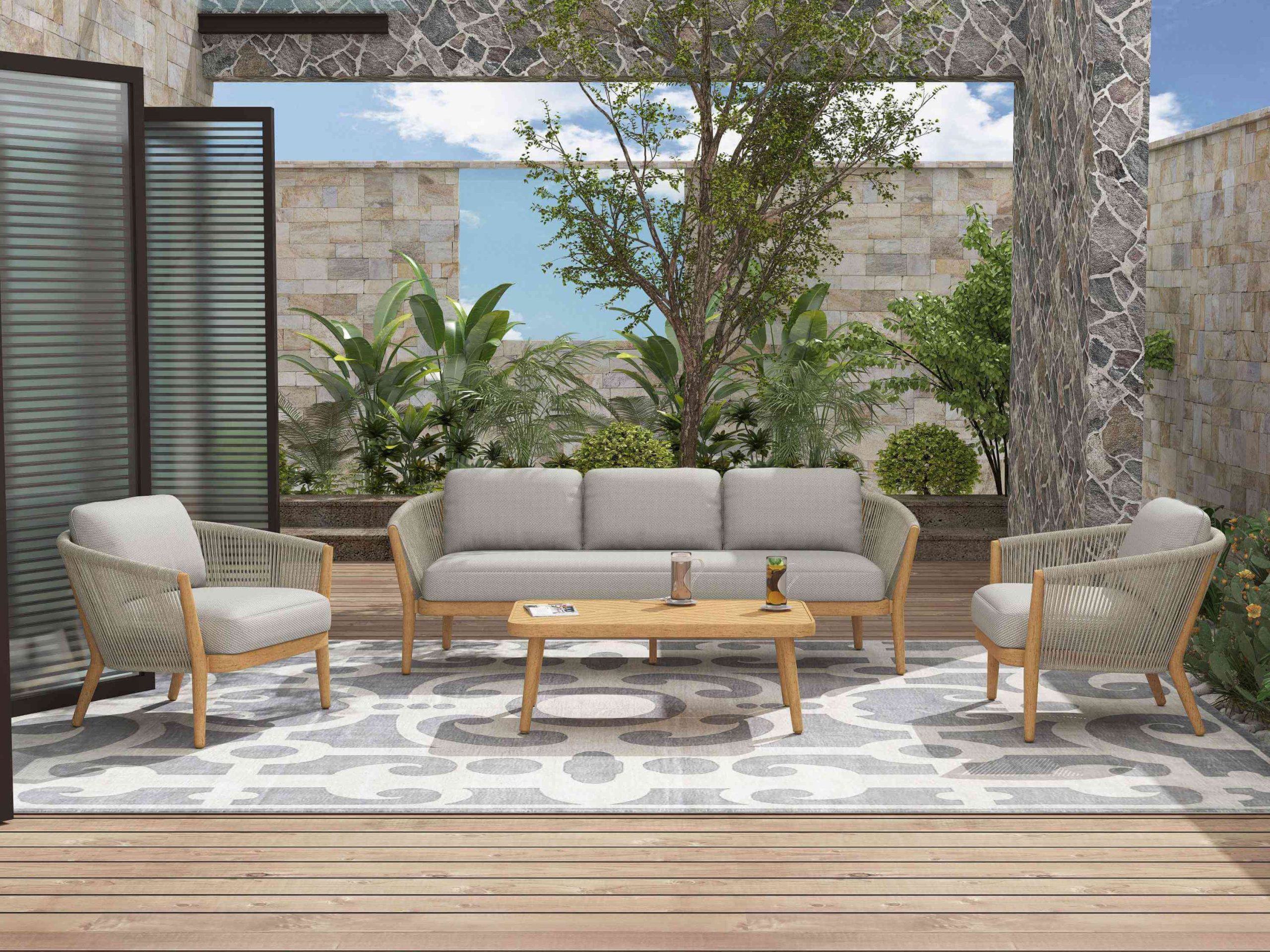 Turin Outdoor Conversation Set - Image 9