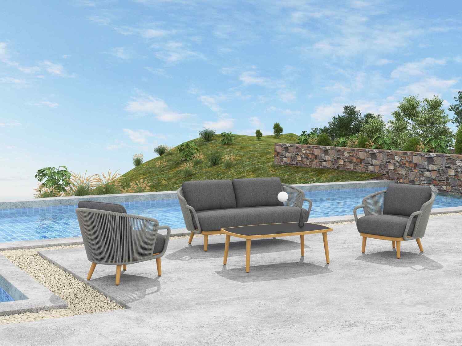 Pavia Outdoor Loveseat - Image 3
