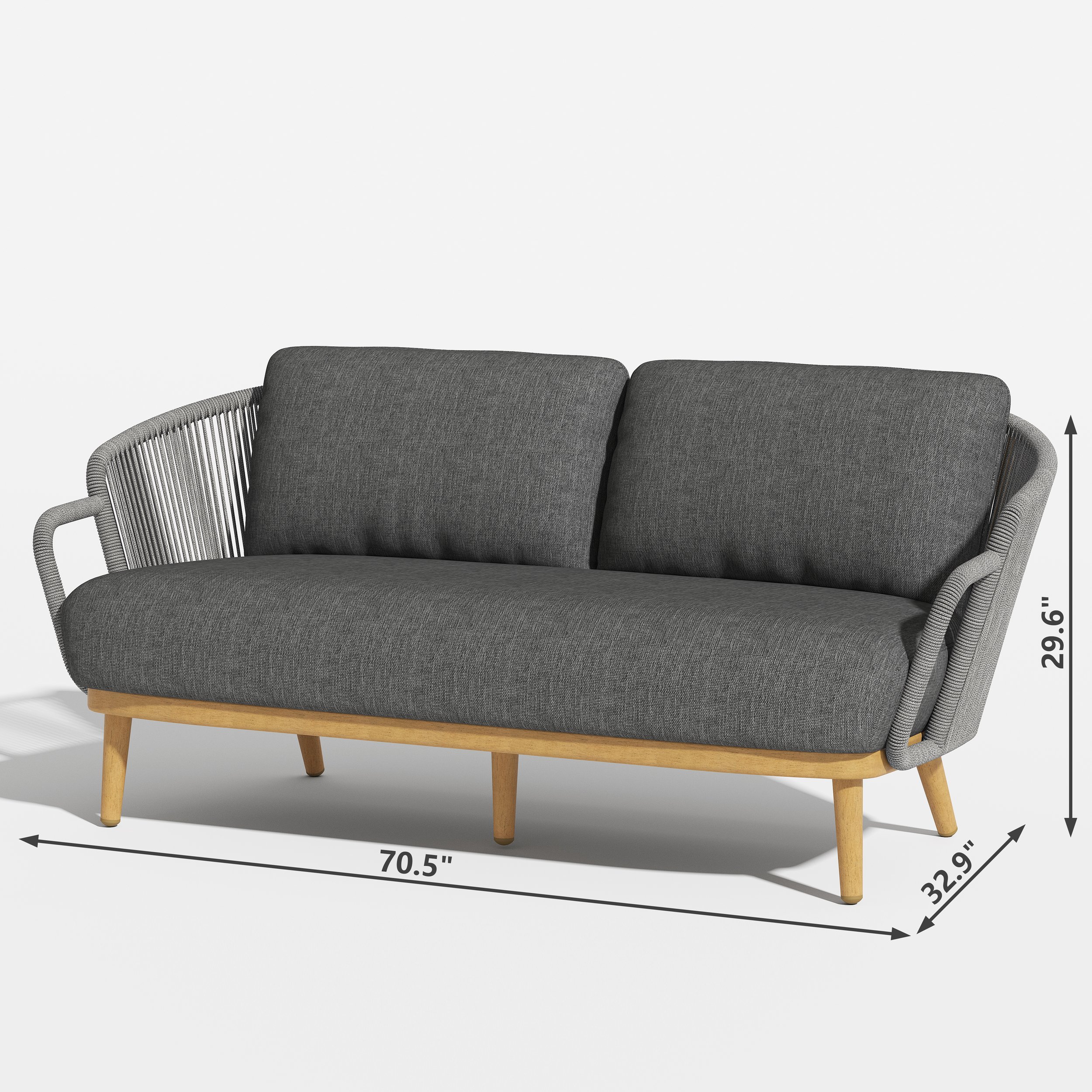Pavia Outdoor Loveseat - Image 15