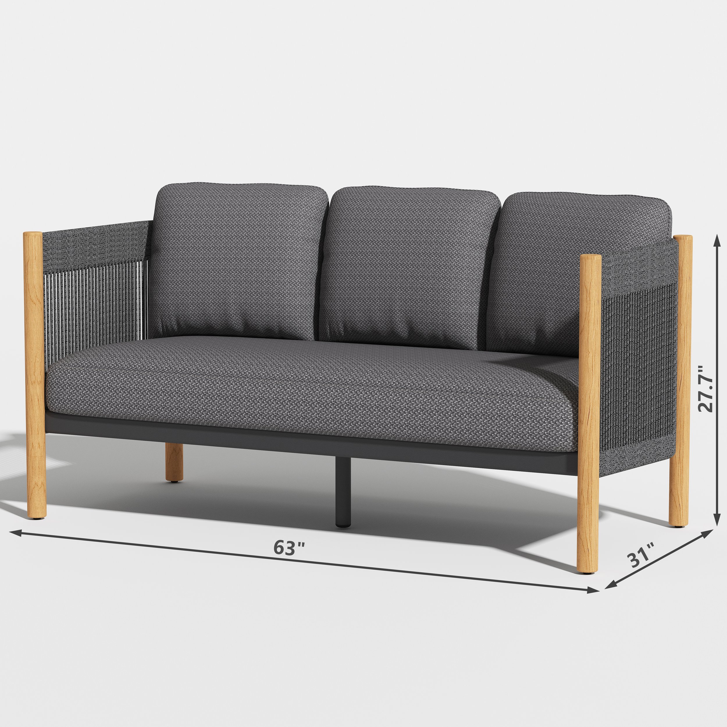 Dekka Outdoor Loveseat - Image 2