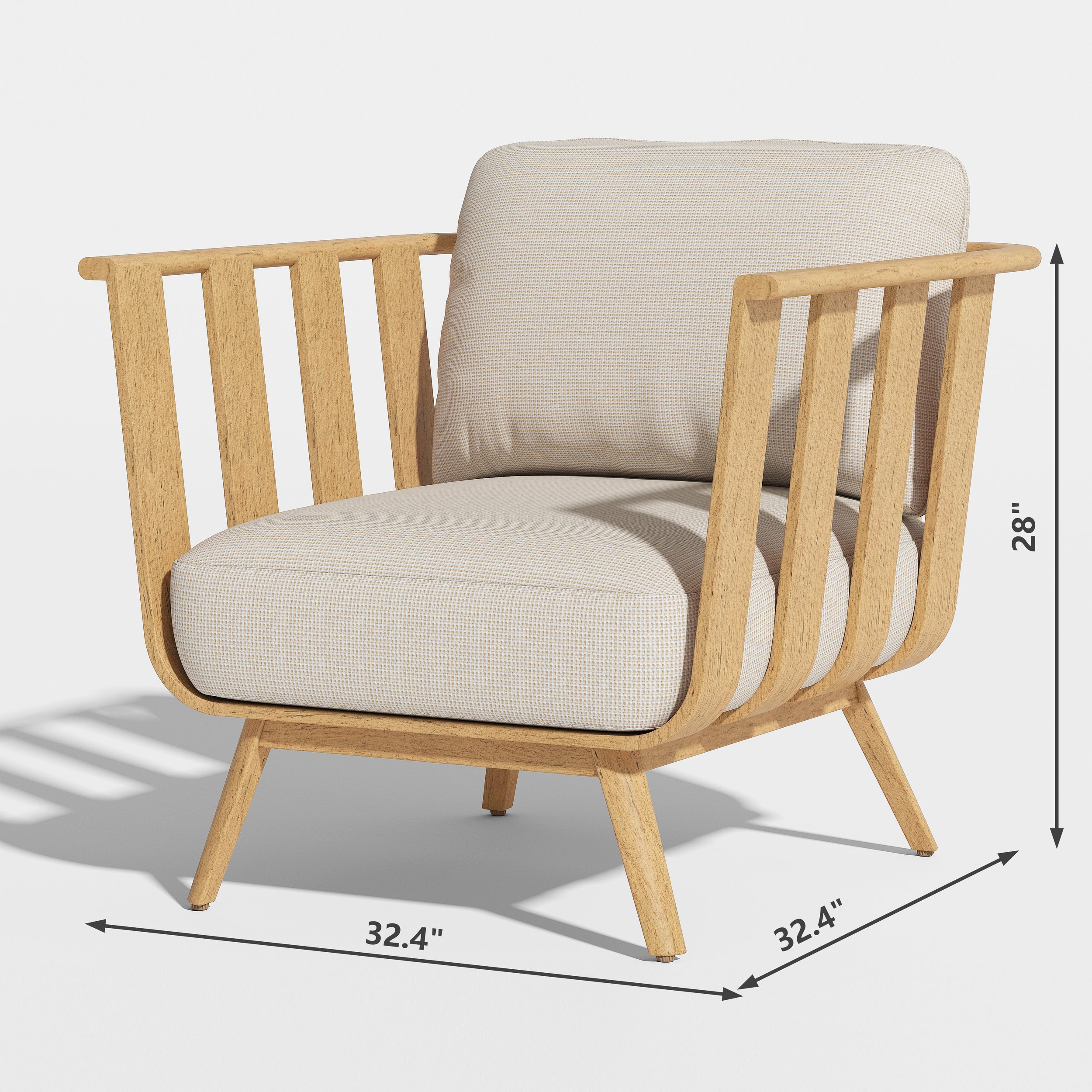 Lima Outdoor Lounge Chair - Image 4