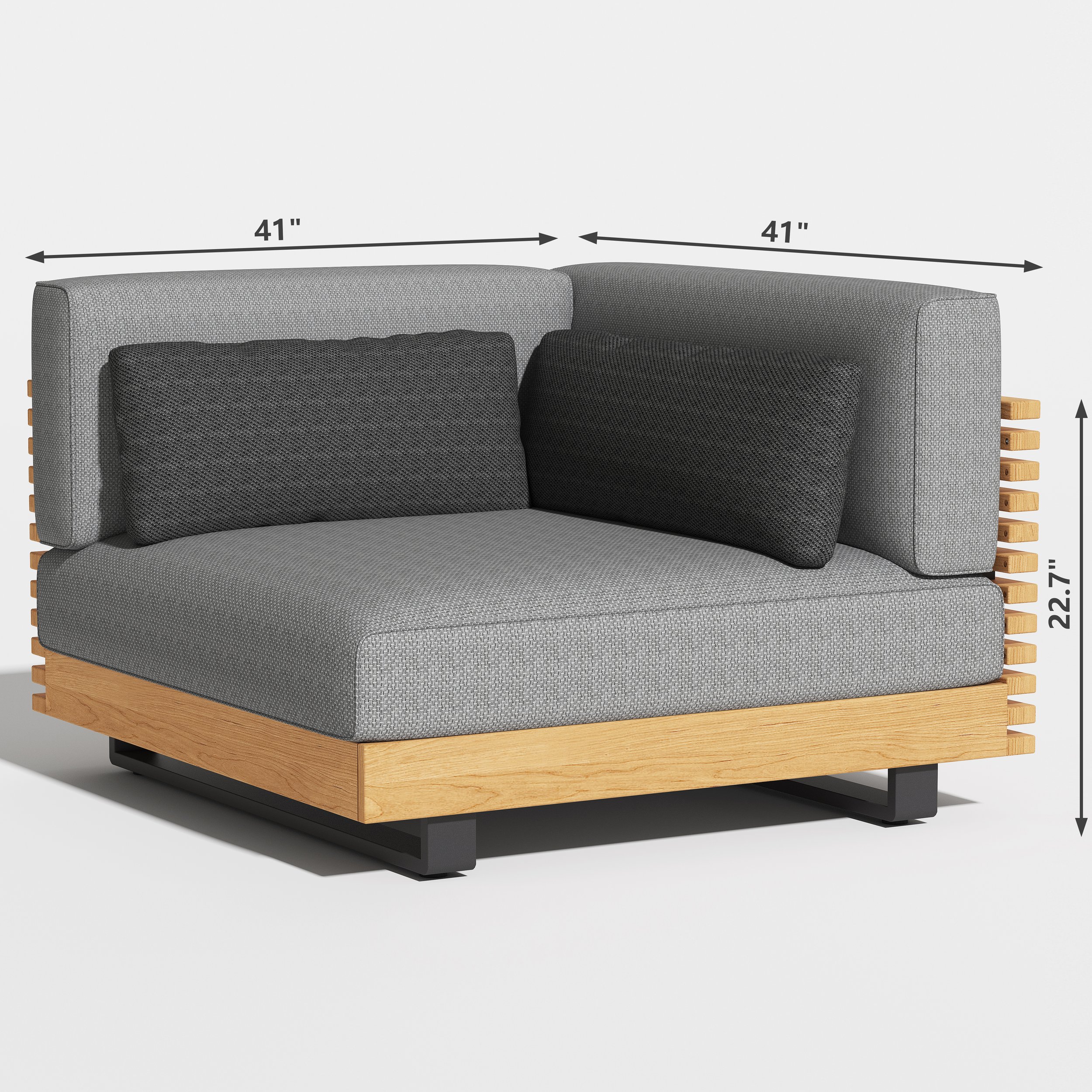 Salon Outdoor Corner Sofa - Image 3