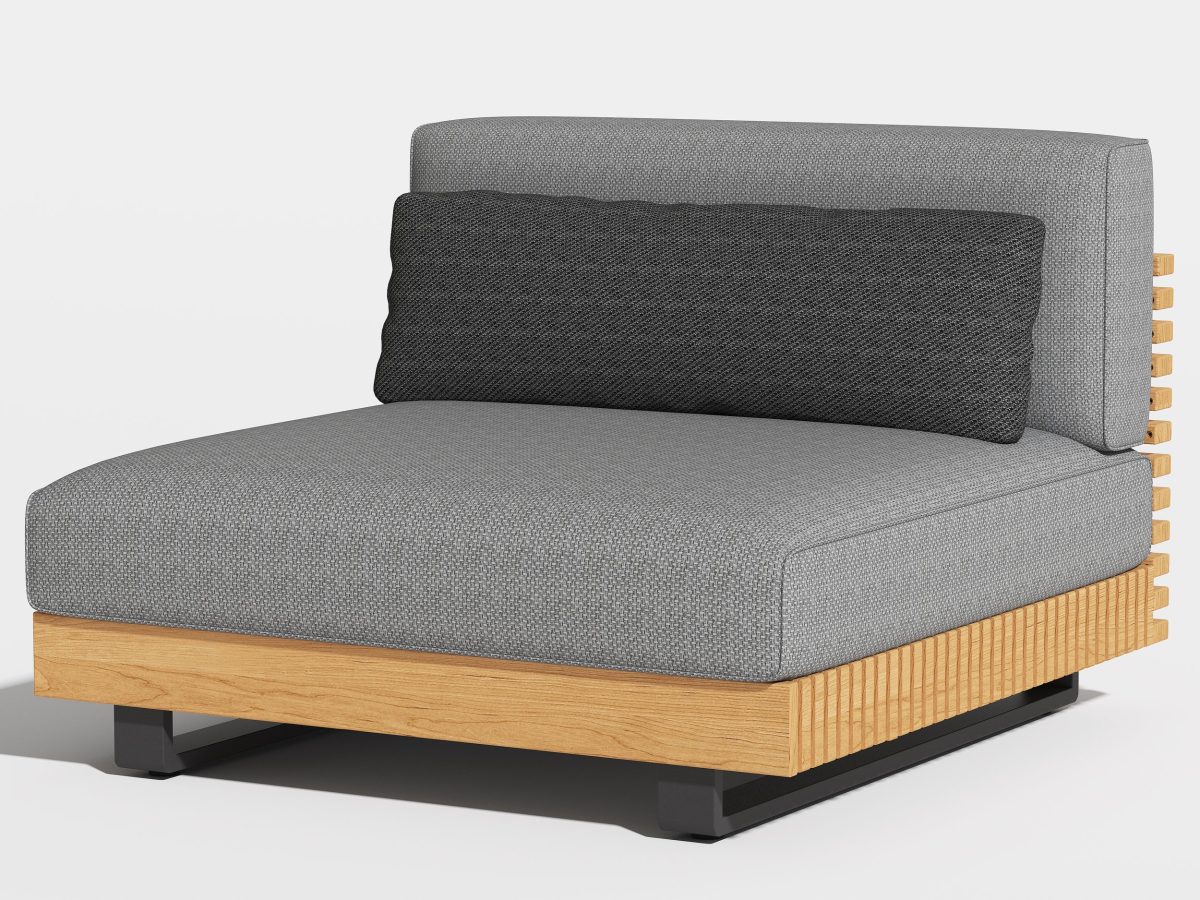 Salon Outdoor Armless Sofa