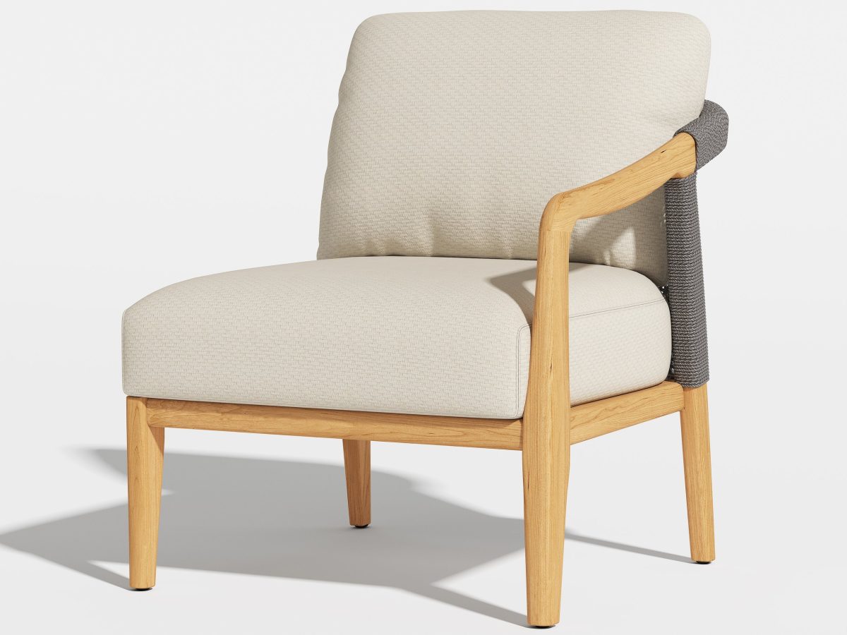 Riverdale Outdoor Single Sofa Chair with Left Armrest