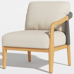 Riverdale Outdoor Single Sofa Chair with Left Armrest